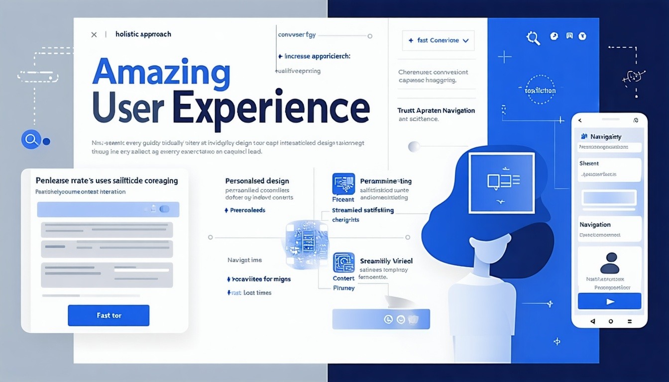 An amazing user experience is characterized by a seamless and intuitive interface that guides users effortlessly through their journey ensuring that every interaction is engaging and satisfying This holistic approach not only captivates users with vi
